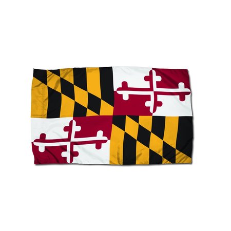 FLAGZONE Durawavez Nylon Outdoor Flag w/Heading + Grommets, Maryland, 3ft x 5ft 2192051